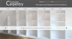 Desktop Screenshot of concept-carpentry.co.uk