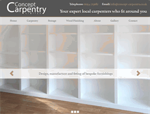 Tablet Screenshot of concept-carpentry.co.uk